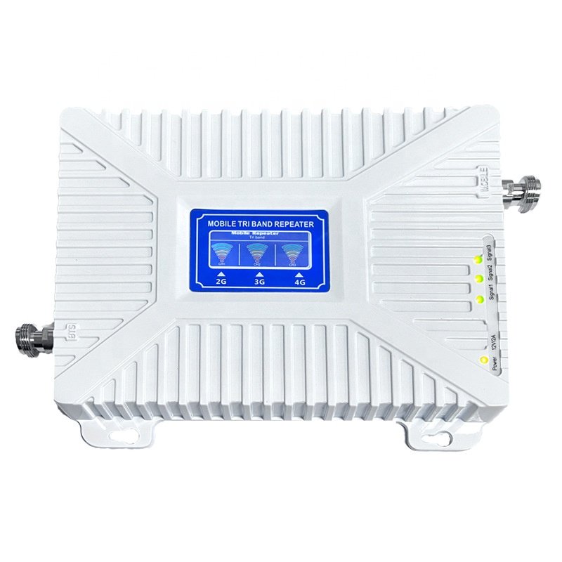 Outdoor LPDA antenna receive signal from cell tower home office indoor use full set mobile cellphone network signal booster